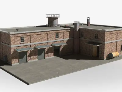 Factory xx24 Low-poly 3D model purchase