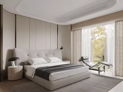 Bedroom interior scenes 3D model V6