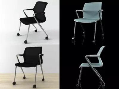 Unix chair 4-legs 3D model