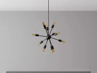  Delphine 12-Light Oil-Rubbed Bronze Chandelier 3D model