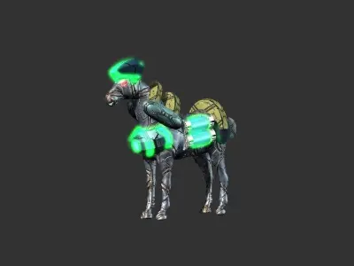 Lightning Galloper for iclone  Low-poly 3D model