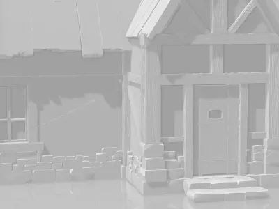 Old small farmhouse Free 3D print model