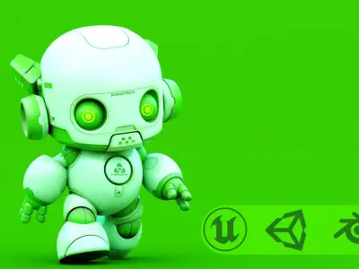 ROBO G-7 Rigged for Unreal Engine - Unity - MIXAMO 3D model