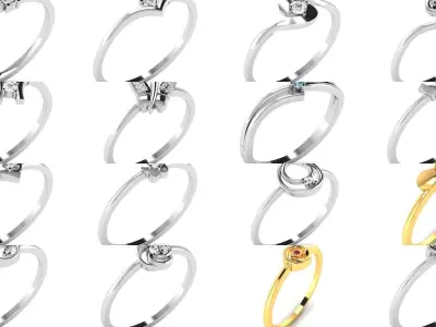 217 Thin Shank 3dm render details 3D Model Pack