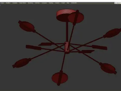 PACE pendant Low-poly 3D model