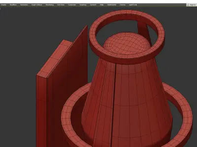 Prospect Up Light Wall Sconce Low-poly 3D model