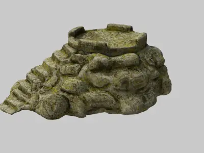 Altar Low-poly 3D model