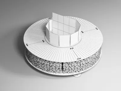 Firepit AK47 Zero 3d model Low-poly 3D model