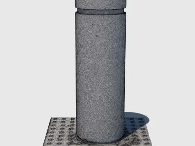 Concrete Bollard-3D Scan 3D model