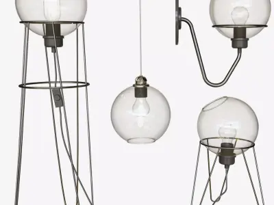 sphere lamp 3D model