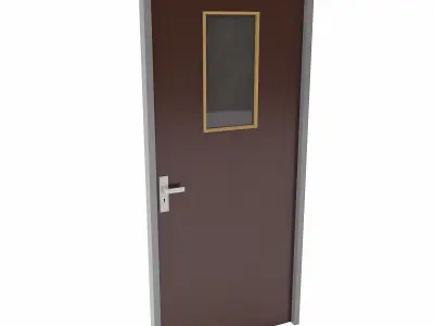 Kitchen door   Low-poly 3D model