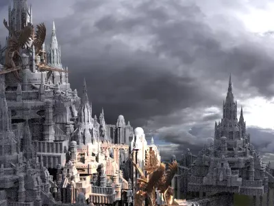 King Arthur Palace High quarter  3D model
