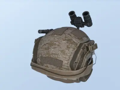Combat helmet Low-poly 3D model