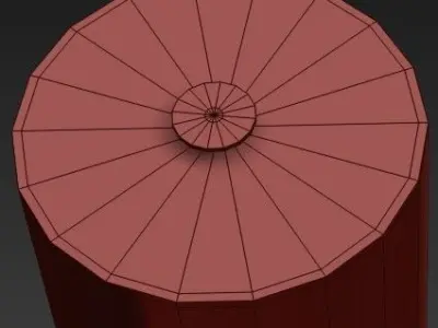 Adesso floor lamp with brass base and shade 3D model