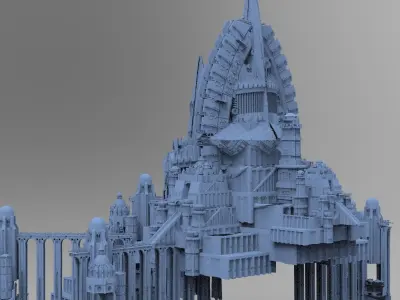 Grand Wizards Master Fortress Towers 3D model