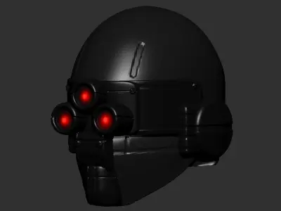 helmet high poly sculpt 3d printable 3D model 3D model 4