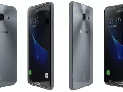 Samsung Galaxy J3 Pro Black 3D model