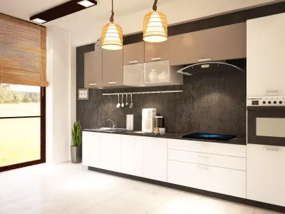 Modern Minimalistic Kitchen  3D model