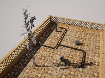 Middle Eastern Urban Building 3D model