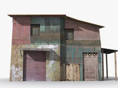 Slum x16 Low-poly 3D model purchase