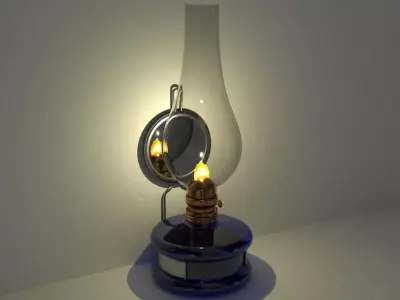 Oil Lamp 3D model