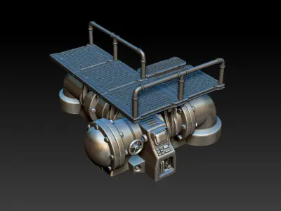 TUBES PLATFORM  - 3D PRINTABLE MODEL 3D print model