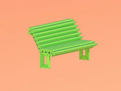 Pencil chair 3D model
