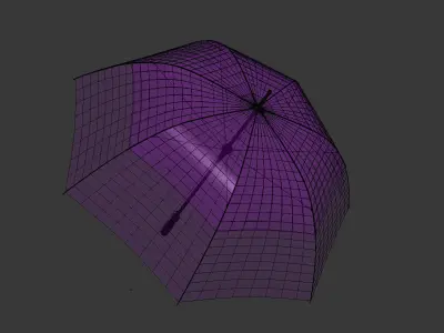 Umbrella Low-poly 3D model