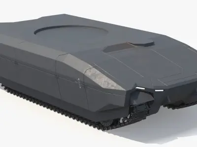  Modular Armored Tank Chassis Dark Gray 