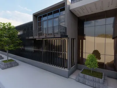 Futuristic Skyscraper-Building office-Modern office 3D model order