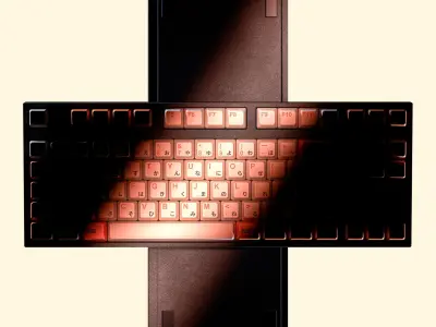 keyboard gaming china with great lighting 3D model