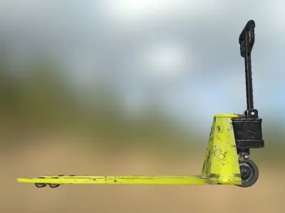 Pallet Truck Low-poly 3D model
