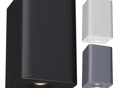  Modern led spotlight Low-poly 3D model