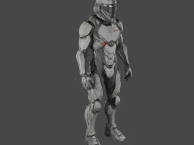 Pilot suit 3D model