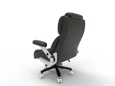 Big and Tall Leather Office Chair 3D model