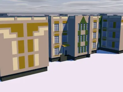 Medical Center Low-poly 3D model