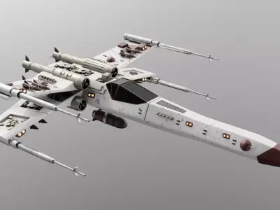 Highly Detailed Spaceship 3D Model 3D model