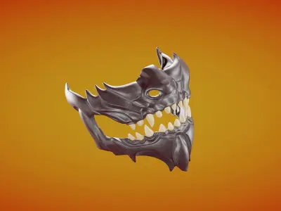 Oni Demon Mask 3D print model