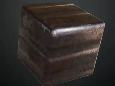 Extreme Galvanized Corrugated Metal PBR Seamless Texture