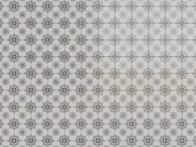 Decorative Mediterranean Star Tiles PBR Seamless Texture
