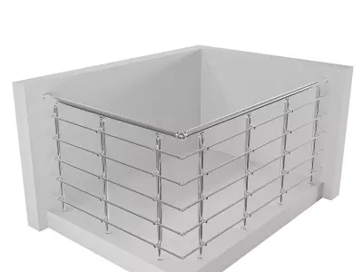 Aluminum Railing System - RS10 3D model