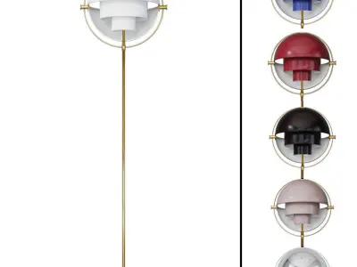 Floor lamp Louis Weisdorff Multi-lite floor lamp 3D model