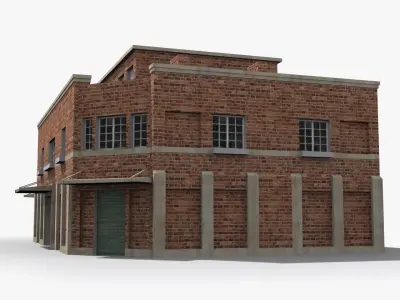 Factory xx28 Low-poly 3D model