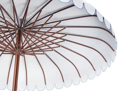 Ocean Master Mega Max Voilare Parasol by Tuuci 3D model