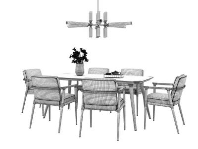 Dining Set 165 3D model