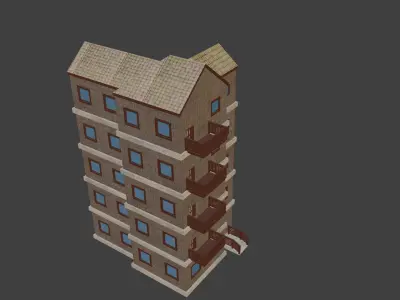 House Model 13 Low-poly 3D model