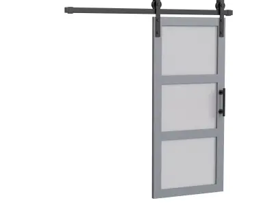 Interior Barndoors 3D model