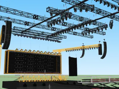 tour stage concept tate mcrae 3D model