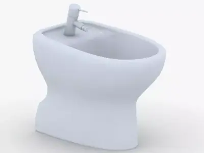 1557 - Toilet Low-poly 3D model