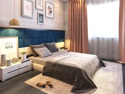 Bedroom Interior scene  3D model purchase
